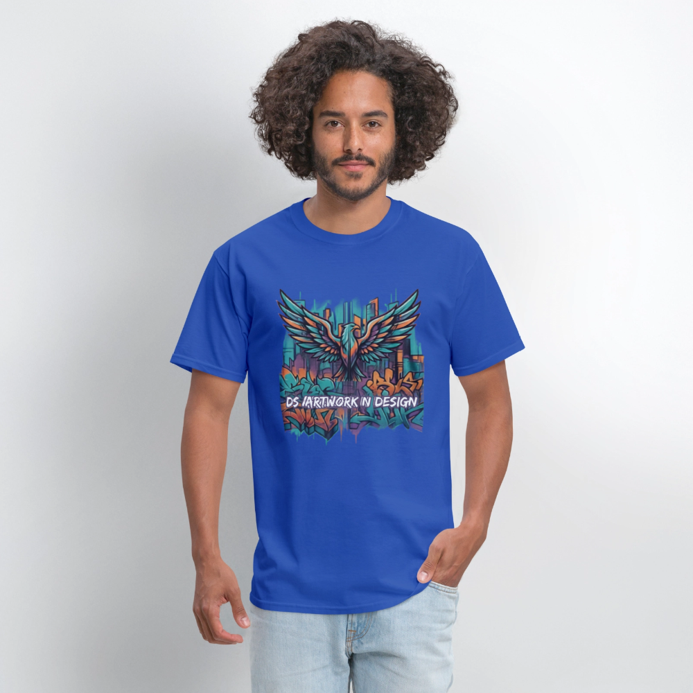 Graffiti Eagle - Men's T-Shirt - royal blue
