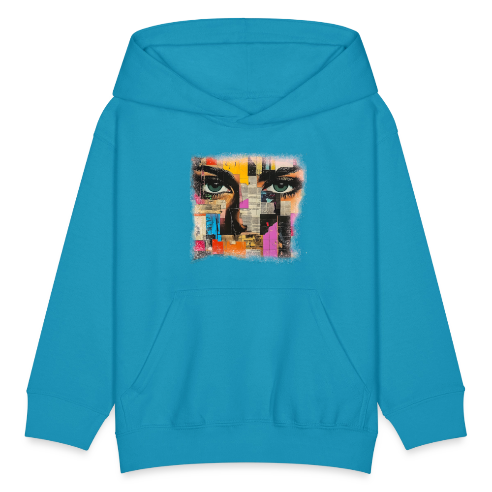 Pop Culture Woman 3 - Kids' Hoodie - turquoise