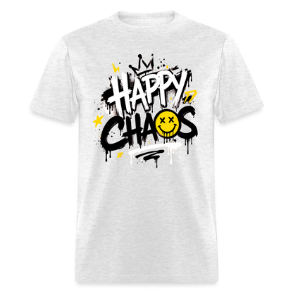 Happy Chaos - Graffiti Men's T-Shirt - light heather gray