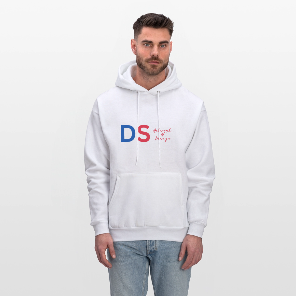 DS Artwork N Design - Men's Hoodie red and blue - white