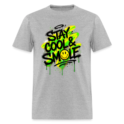 Stay Cool - Graffiti Men's T-Shirt - heather gray