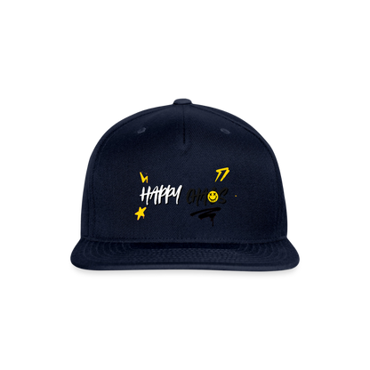 Happy Chaos - Graffiti Snapback Baseball Cap - navy