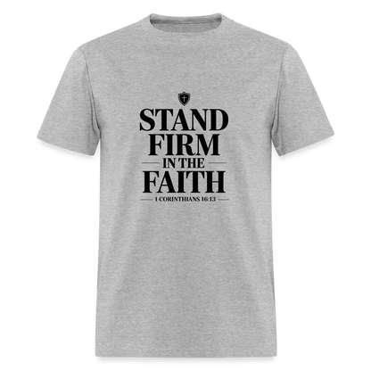Stand Firm - men's T-Shirt - heather gray