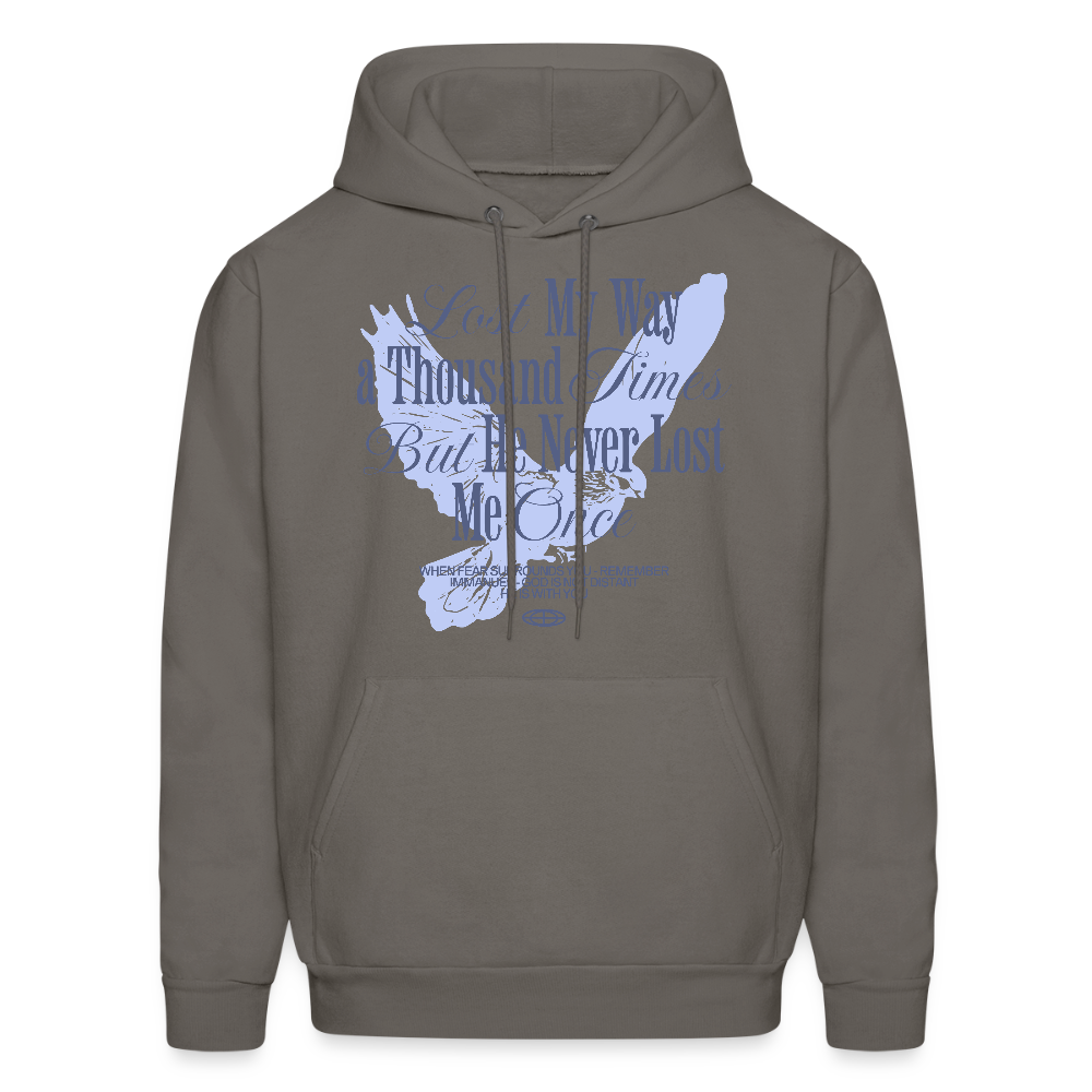 God is with Us - Men's Hoodie - asphalt gray