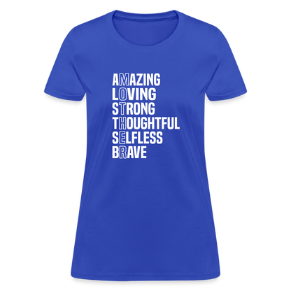 Strong Mother -Women's T-Shirt - royal blue
