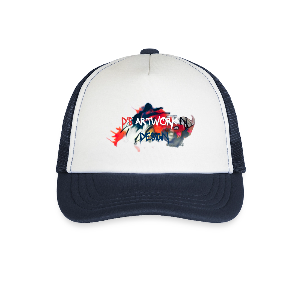 Spray Paint - DS Kid's Trucker Cap - white/navy