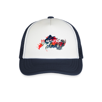 Spray Paint - DS Kid's Trucker Cap - white/navy