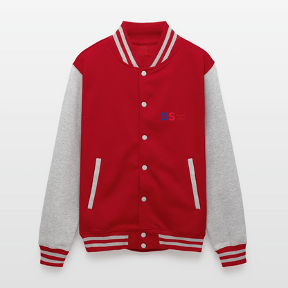 Redemption - Letterman Jacket - red/heather grey