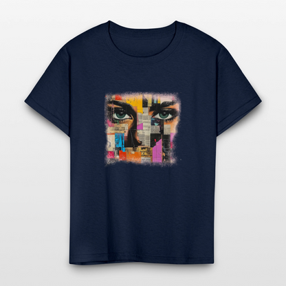 Pop Culture Woman 3 - Kids' T-Shirt - navy
