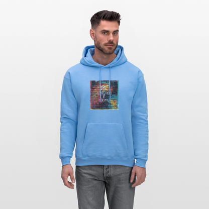 Brick Wall Art - Men's Hoodie - carolina blue