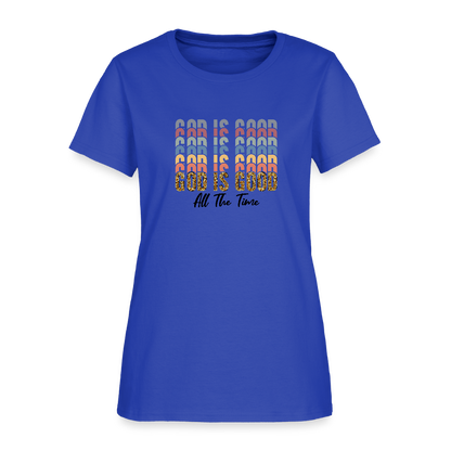 Good is God - Colorful Women's short Sleeve T-Shirt - royal blue