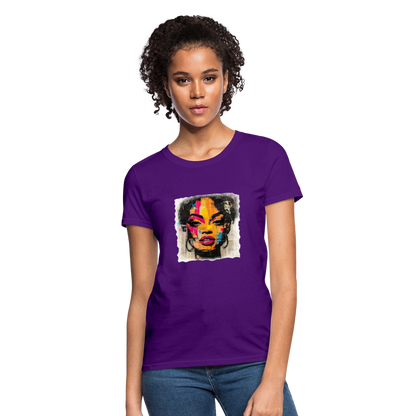 Pop Culture Woman 2- Short Sleeve T-Shirt - purple
