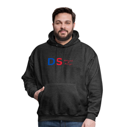 DS Artwork N Design - Men's Hoodie red and blue - charcoal grey