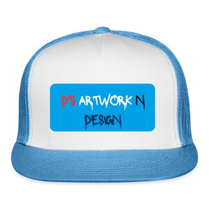 DS Graffiti - Trucker Hat - white/blue