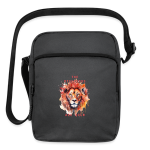 Bold Lion - Upright Crossbody Bag - charcoal grey