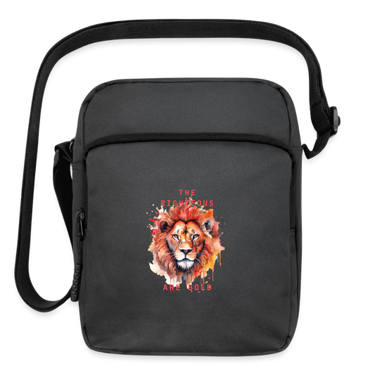 Bold Lion - Upright Crossbody Bag - charcoal grey