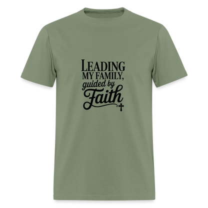 Leading Strong - men's t-shirt - military green