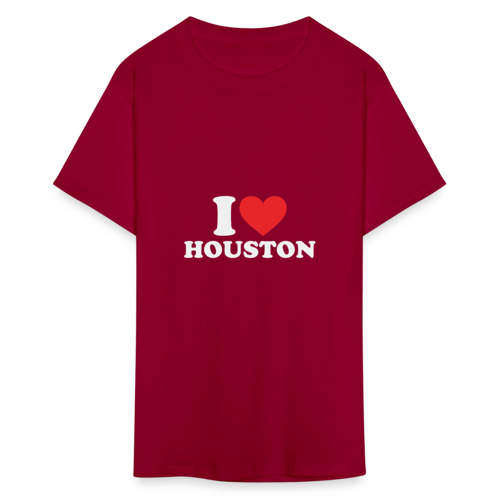 I Love Houston - Unisex T-Shirt - dark red