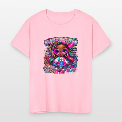 Black Girl Power - Glamour Queen Kids' T-Shirt - pink