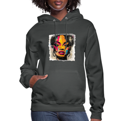 Pop Culture Woman 2 - Women's  Hoodie - asphalt