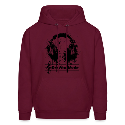 DeeWise Music - Men's Hoodie - burgundy