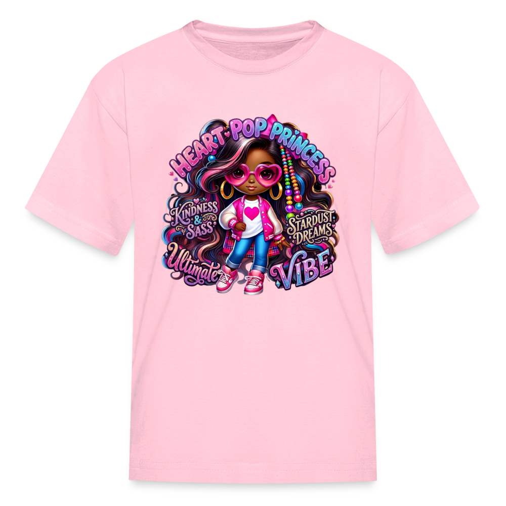 Black Girl Power - Princess Kids' T-Shirt - pink