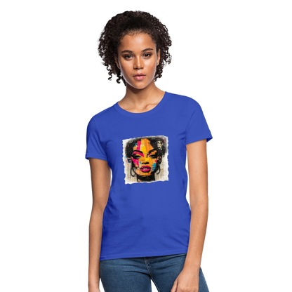 Pop Culture Woman 2- Short Sleeve T-Shirt - royal blue
