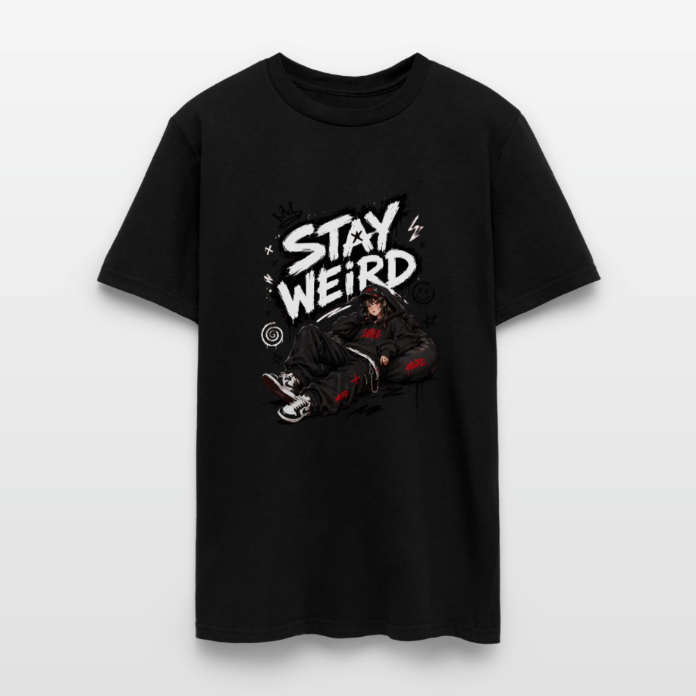 Stay Weird - Graffiti Men's T-Shirt - black