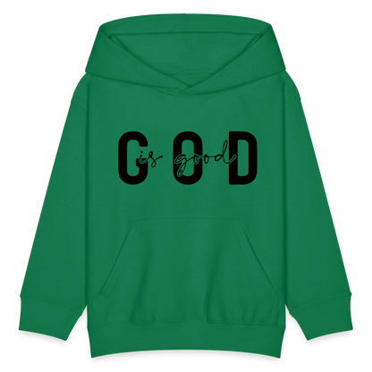 God is Good - kids hoodie - kelly green