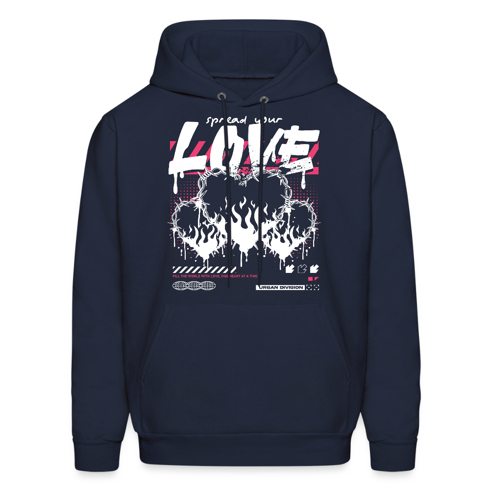 Heart of fire - Men's Hoodie - navy