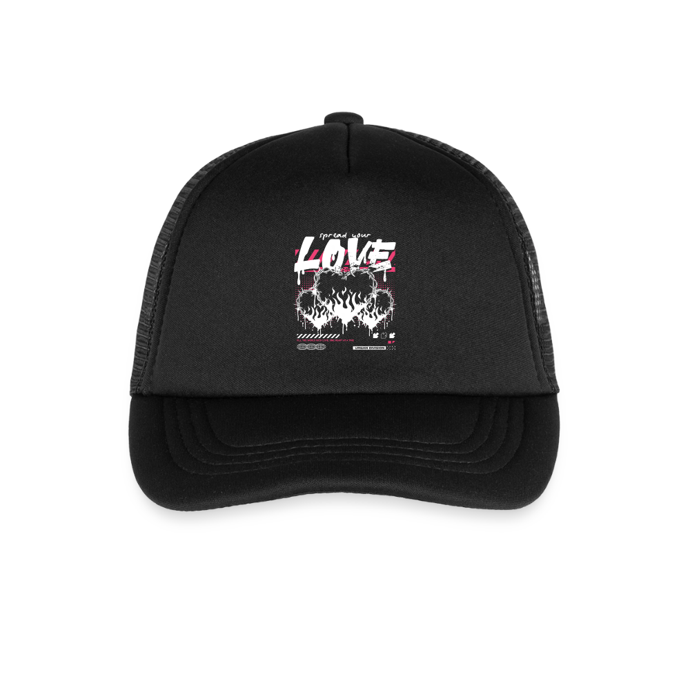 Spread Your Love - Kid's Trucker Cap - black