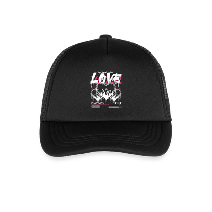 Spread Your Love - Kid's Trucker Cap - black