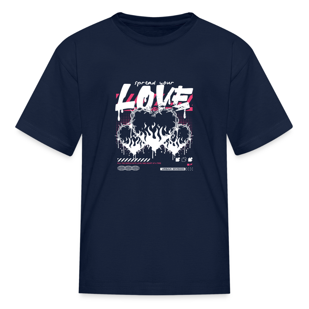 Spread Your Love - Kids' T-Shirt - navy