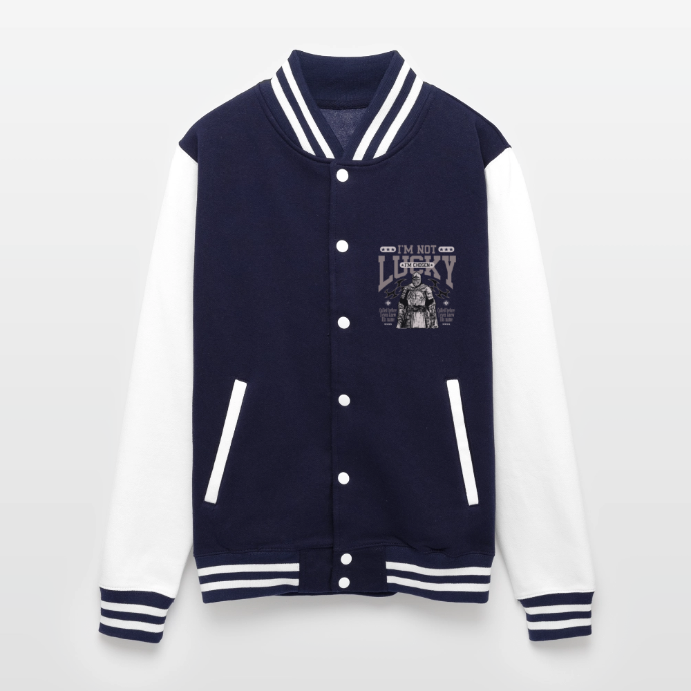 Chosen One - Letterman Jacket - navy/white