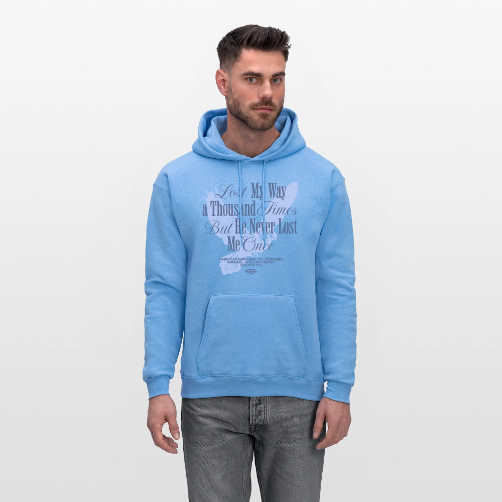 God is with Us - Men's Hoodie - carolina blue
