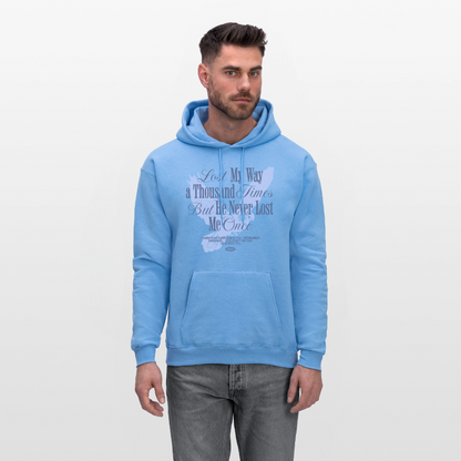 God is with Us - Men's Hoodie - carolina blue