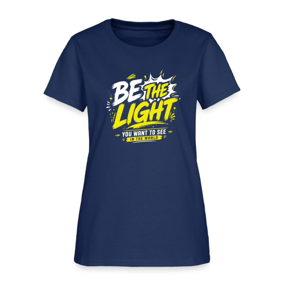 Be the Light -  Women's T-Shirt -  blue dusk