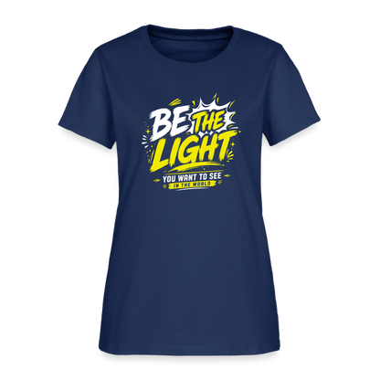 Be the Light -  Women's T-Shirt -  blue dusk
