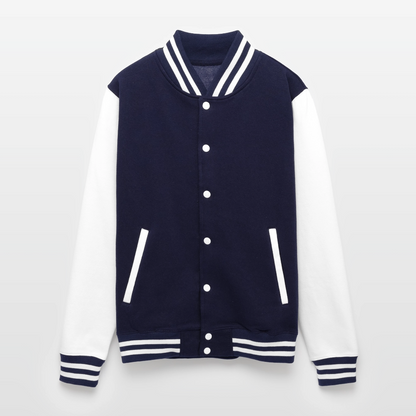 Brooklyn NY-  Letterman Jacket - navy/white
