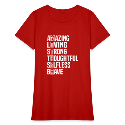 Strong Mother -Women's T-Shirt - red