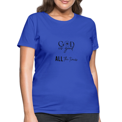 God is Good-Women's short Sleeve T-Shirt - royal blue