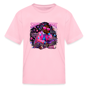 Black Girl Power -  Cosmic Diva Kids' T-Shirt - pink