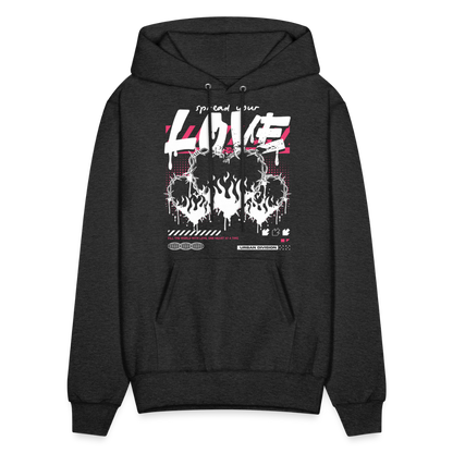 Heart of fire - Men's Hoodie - charcoal grey