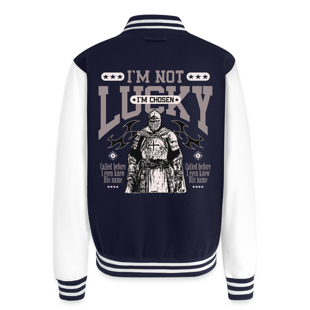 Chosen One - Letterman Jacket - navy/white