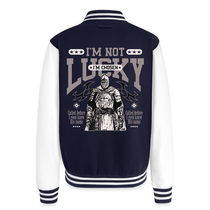 Chosen One - Letterman Jacket - navy/white