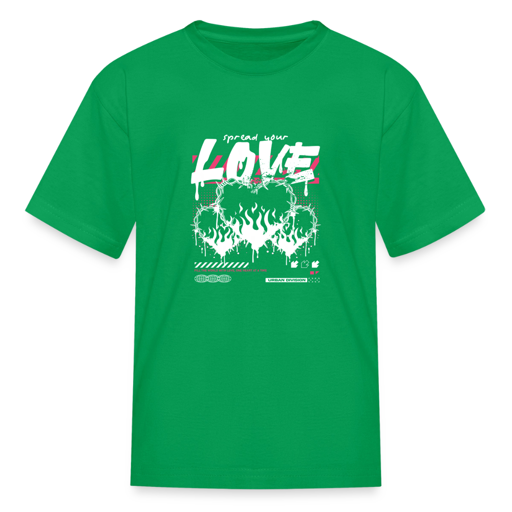 Spread Your Love - Kids' T-Shirt - kelly green
