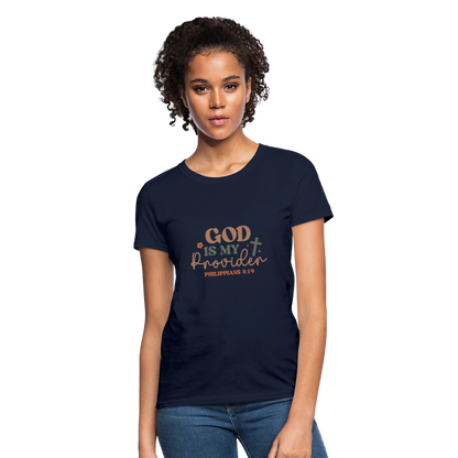God my Provider - Women's T-Shirt - navy