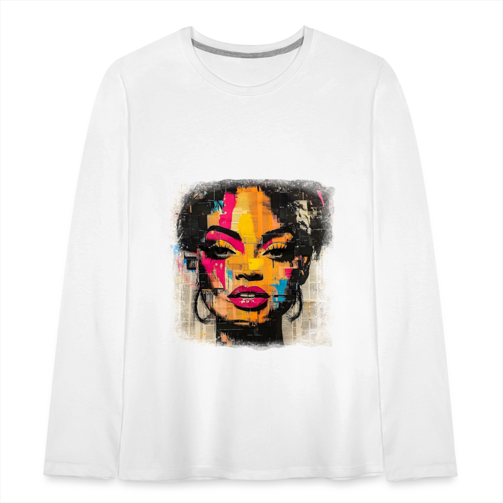 Pop Culture Woman 2 - Kids'  Long Sleeve T-Shirt - white