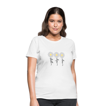 Faith, Hope, Love - floral Women's T-Shirt-2 - white