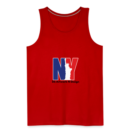 NY - Men’s Premium Tank - red